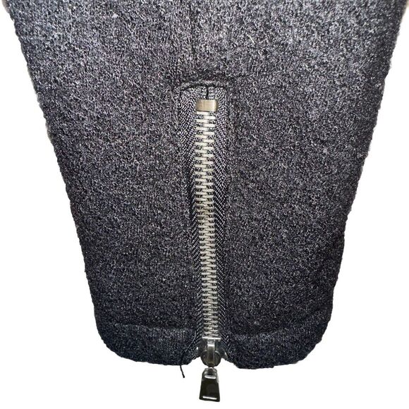 Mac & Jac Womens Wool Blend Full Asymmetrical Lined Cropped Jacket Black S - Picture 7 of 8